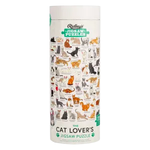 1000pc Cat Lover's Cream Jigsaw Puzzle