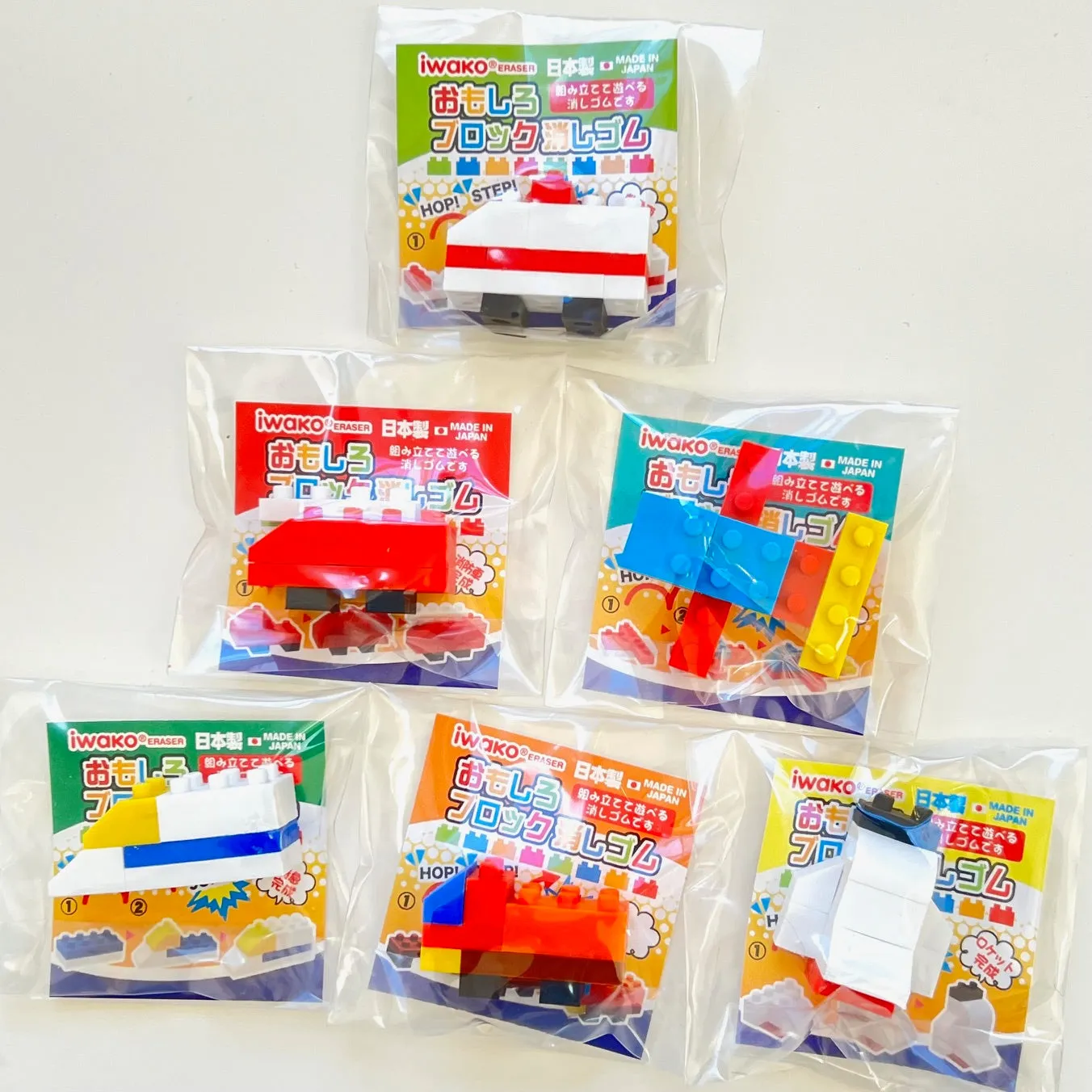 382801 IWAKO BLOCK VEHICLES ERASERS-30