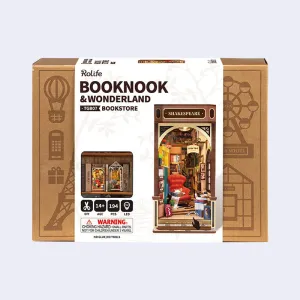 3D Booknook & Wonderland Bookends Kit - Bookstore Book Nook