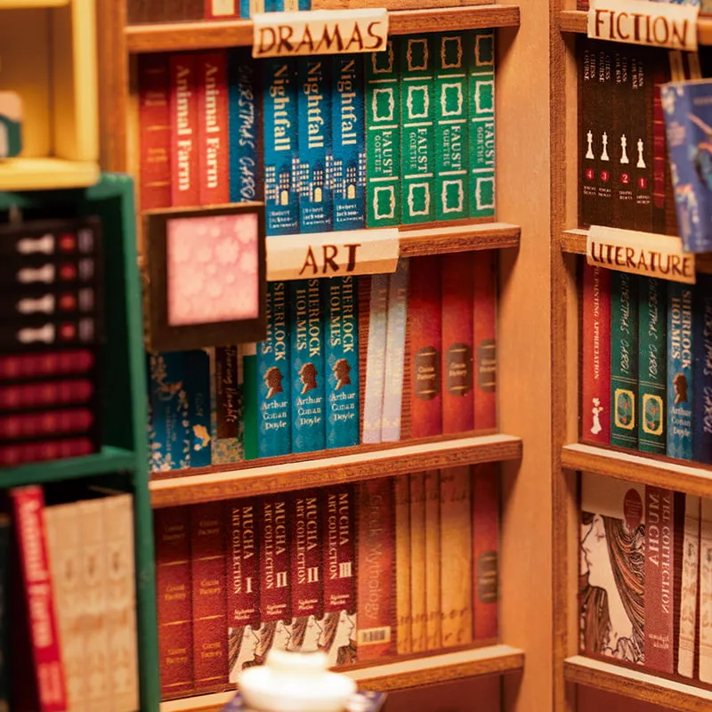 3D Booknook & Wonderland Bookends Kit - Bookstore Book Nook