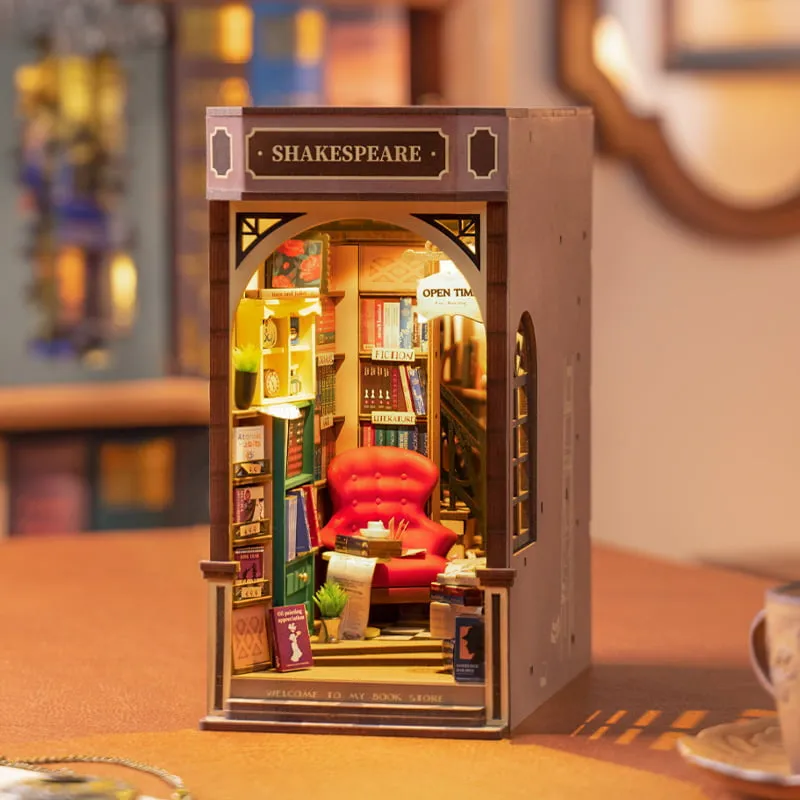 3D Booknook & Wonderland Bookends Kit - Bookstore Book Nook