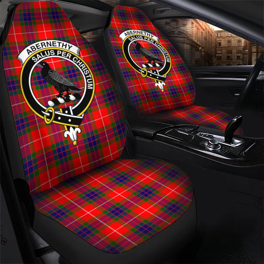 Abernethy Tartan Car Seat Cover with Family Crest