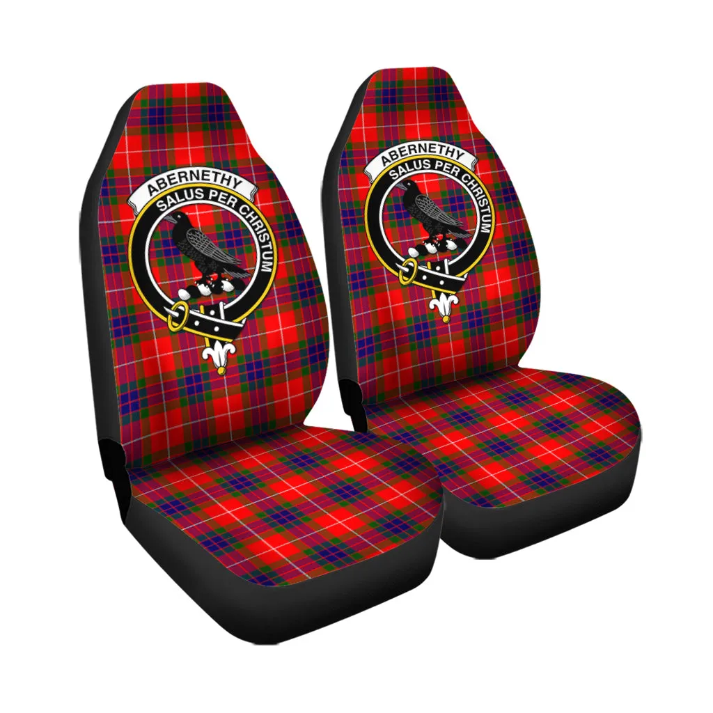 Abernethy Tartan Car Seat Cover with Family Crest