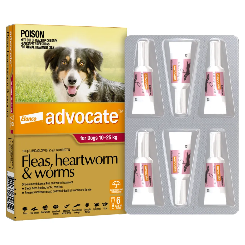 Advocate for Dogs 10-25kg 6 Months