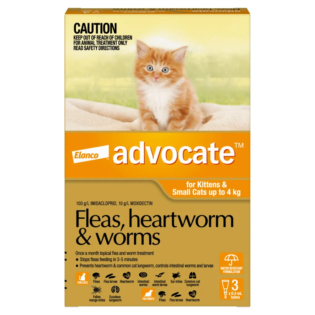 Advocate for Kittens & Cats Under 4kg 3 Months