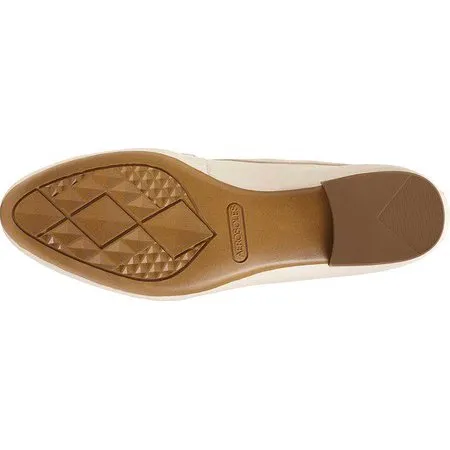 Aerosoles Women's MAP Out Loafer Bone Leather Slip On Shoes