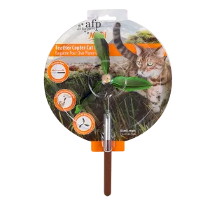 AFP  Feather Copter Cat Wand-Green
