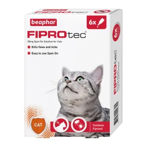 Beaphar Fiprotec Cat Spot-on Flea Treatment (6 Treatments)
