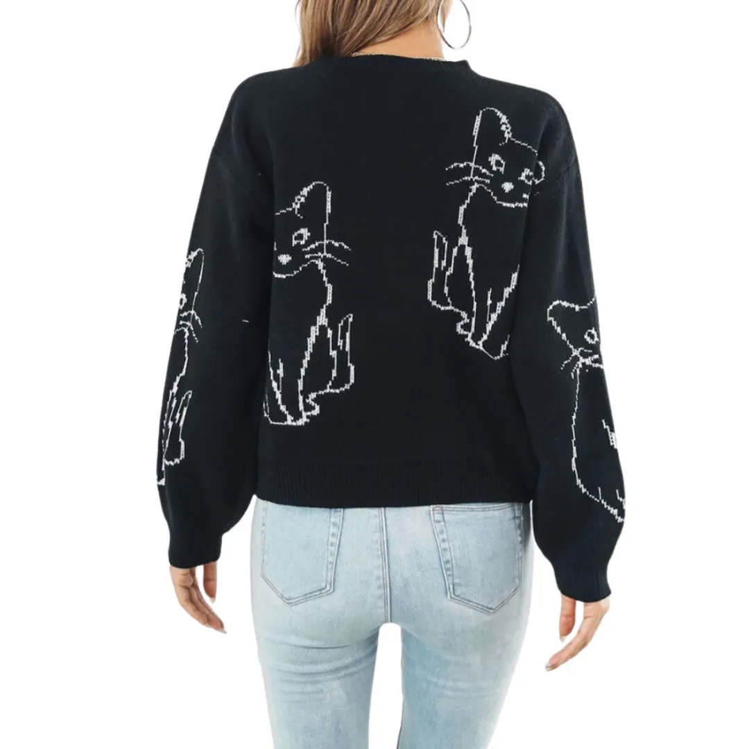 Black Cat Sweater