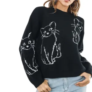 Black Cat Sweater