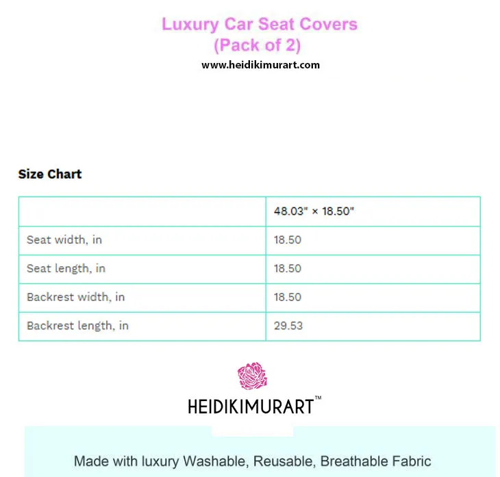 Black White Striped Car Seat Covers, Black and White 2-Pcs (48.03" × 18.50") Set Best Car Accessories Essential Premium Quality Best Soft Luxury Car Seat