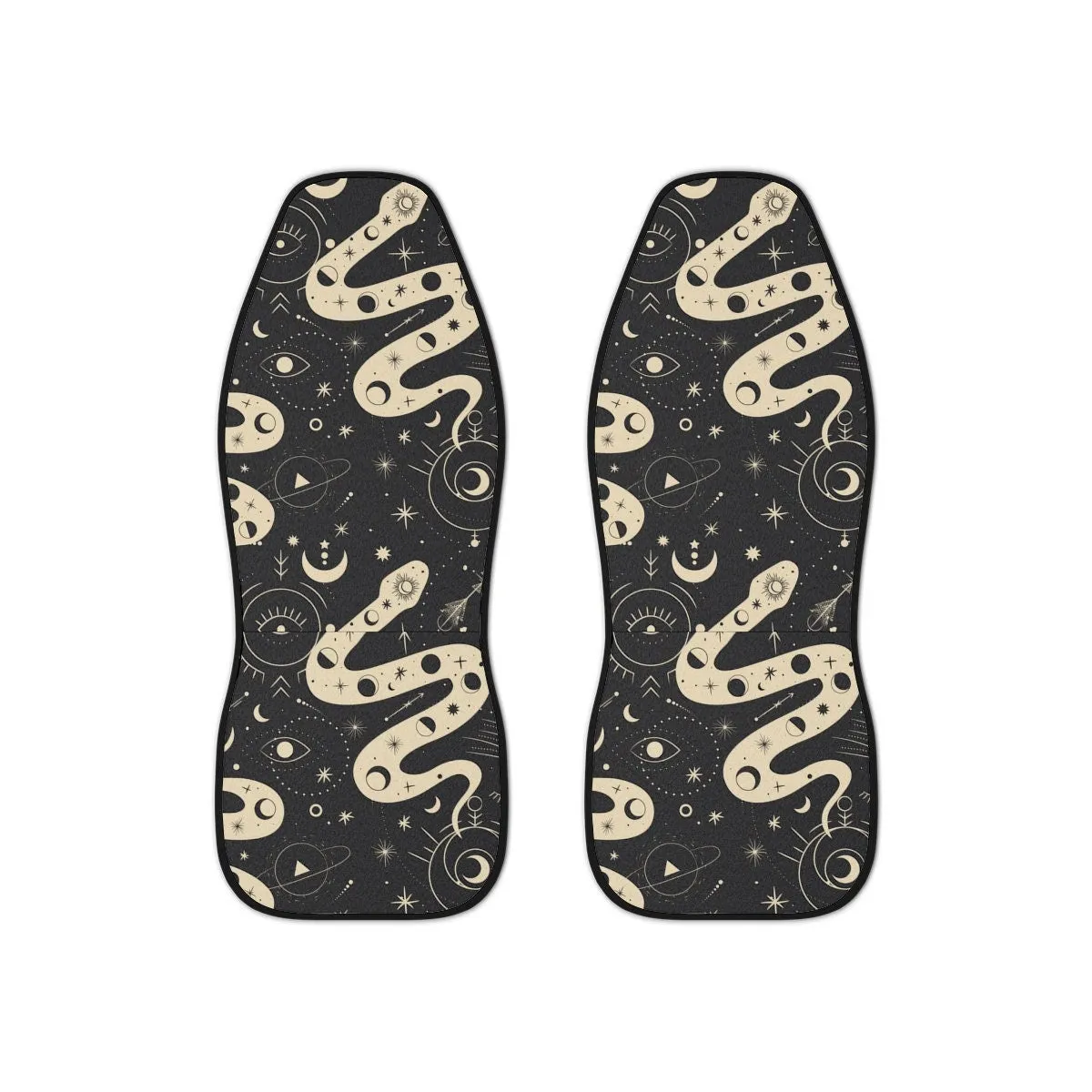 Car Seat Covers, Celestial Cute Car Accessories for Women, Snake Hippie Car Decor, Universal Car Chair Cover, Boho Sun Vehicle Seat Cover
