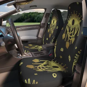 Car Seat Covers, Sun Cute Car Accessories for Women, Hippie Car Decor, Third Eye Universal Car Chair Cover, Boho Gothic Vehicle Seat Cover