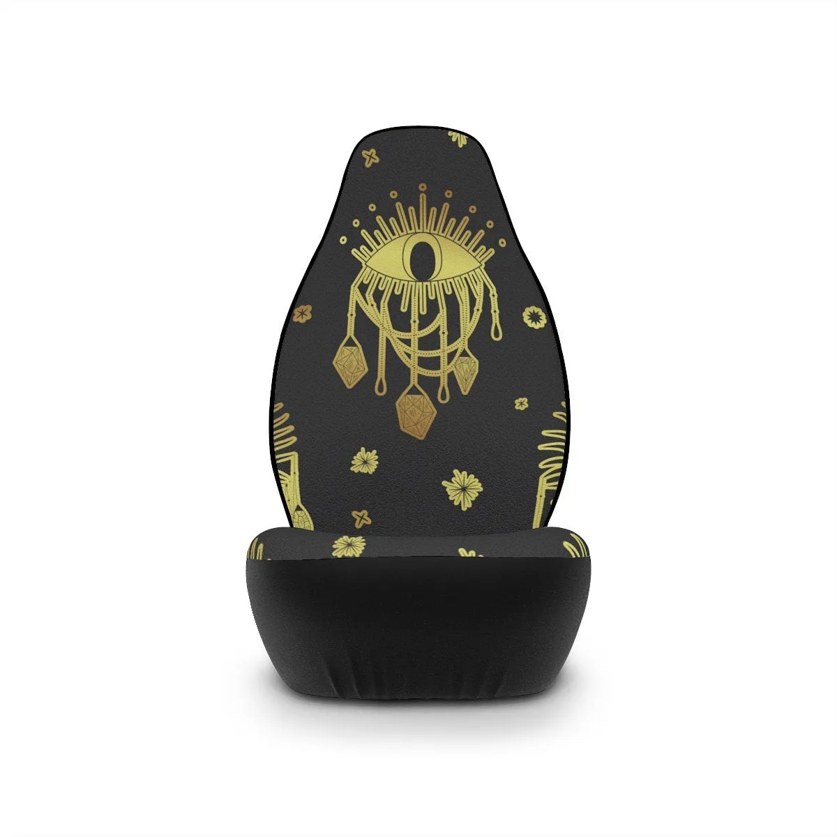 Car Seat Covers, Sun Cute Car Accessories for Women, Hippie Car Decor, Third Eye Universal Car Chair Cover, Boho Gothic Vehicle Seat Cover