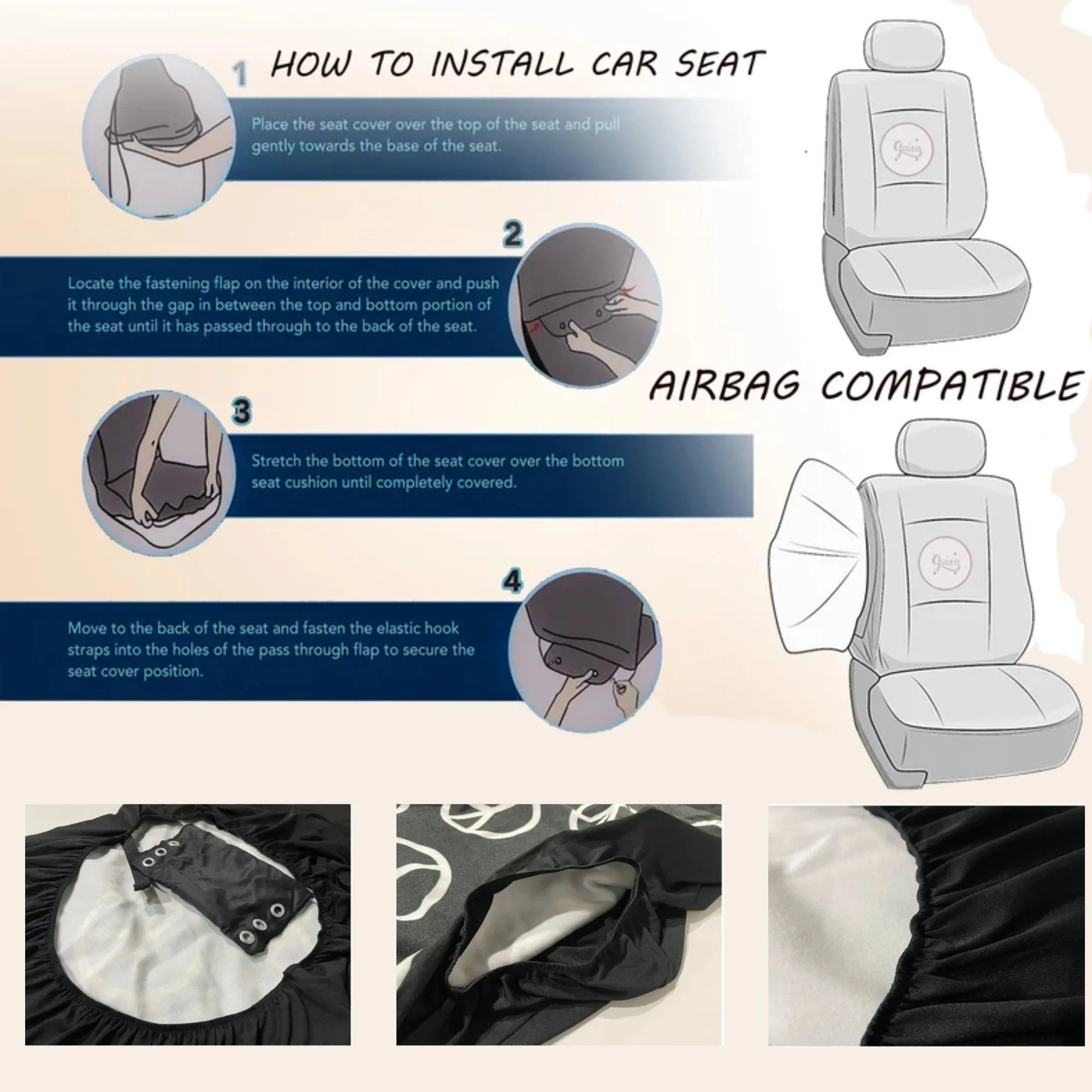 Car Seat Covers, Sun Cute Car Accessories for Women, Hippie Car Decor, Third Eye Universal Car Chair Cover, Boho Gothic Vehicle Seat Cover