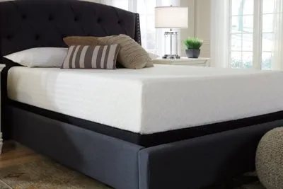 Chime 12 Inch Memory Foam Queen Mattress in a Box with Head-Foot Model Best Queen Adjustable Base