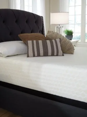 Chime 12 Inch Memory Foam Queen Mattress in a Box with Head-Foot Model Best Queen Adjustable Base