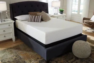 Chime 12 Inch Memory Foam Queen Mattress in a Box with Head-Foot Model Best Queen Adjustable Base
