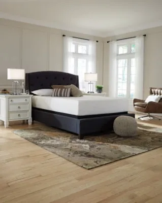 Chime 12 Inch Memory Foam Queen Mattress in a Box with Head-Foot Model Best Queen Adjustable Base