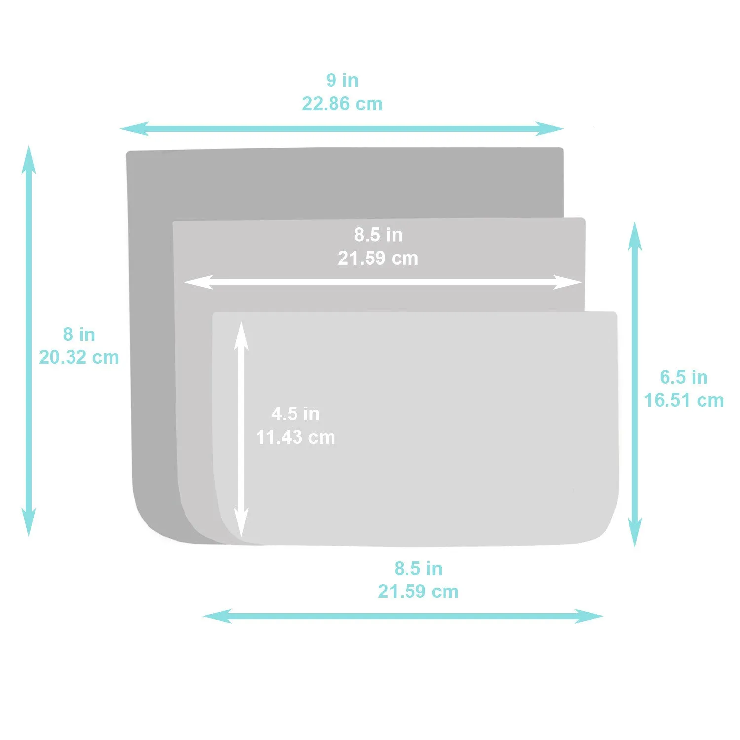 Clear Travel Bag 3 Pack