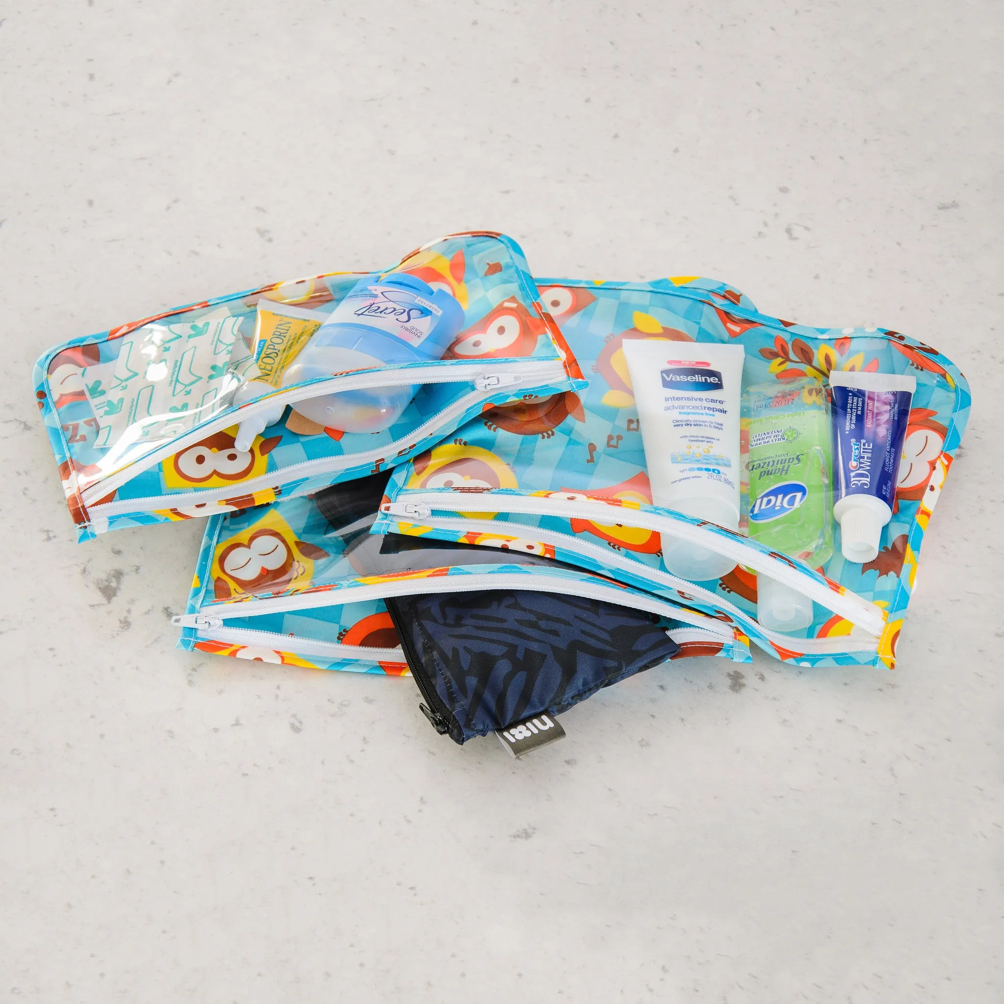 Clear Travel Bag 3 Pack