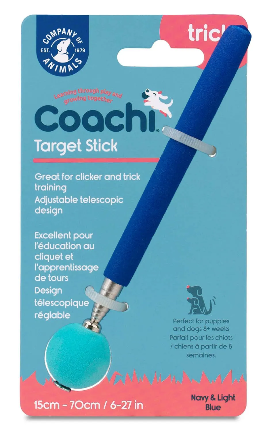 Coachi Target Stick, Navy & Light Blue
