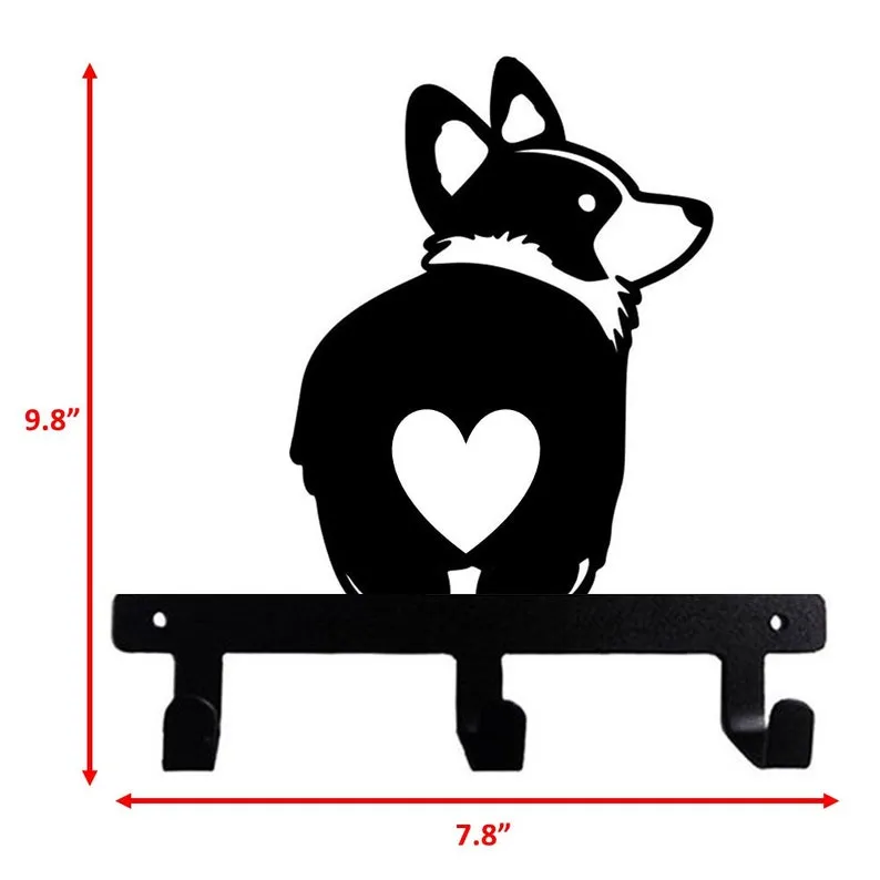 Corgi Love Shape Butt Bum Wall Hook