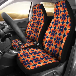 Custom Car Seat Covers - 70s Psychedelic Retro Style #103 | Retro Car Seat Covers for Vehicle, Retro Seat Covers For Car, Groovy Funky Style