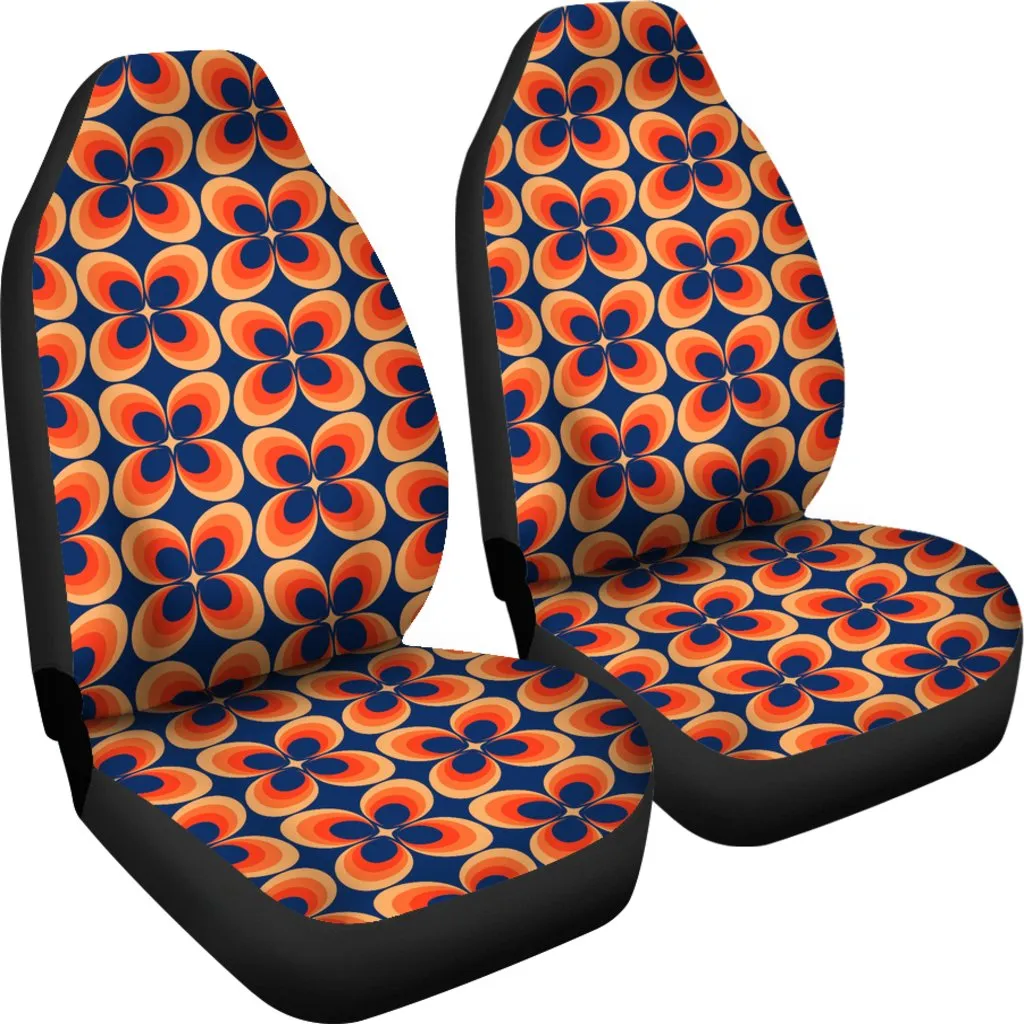 Custom Car Seat Covers - 70s Psychedelic Retro Style #103 | Retro Car Seat Covers for Vehicle, Retro Seat Covers For Car, Groovy Funky Style