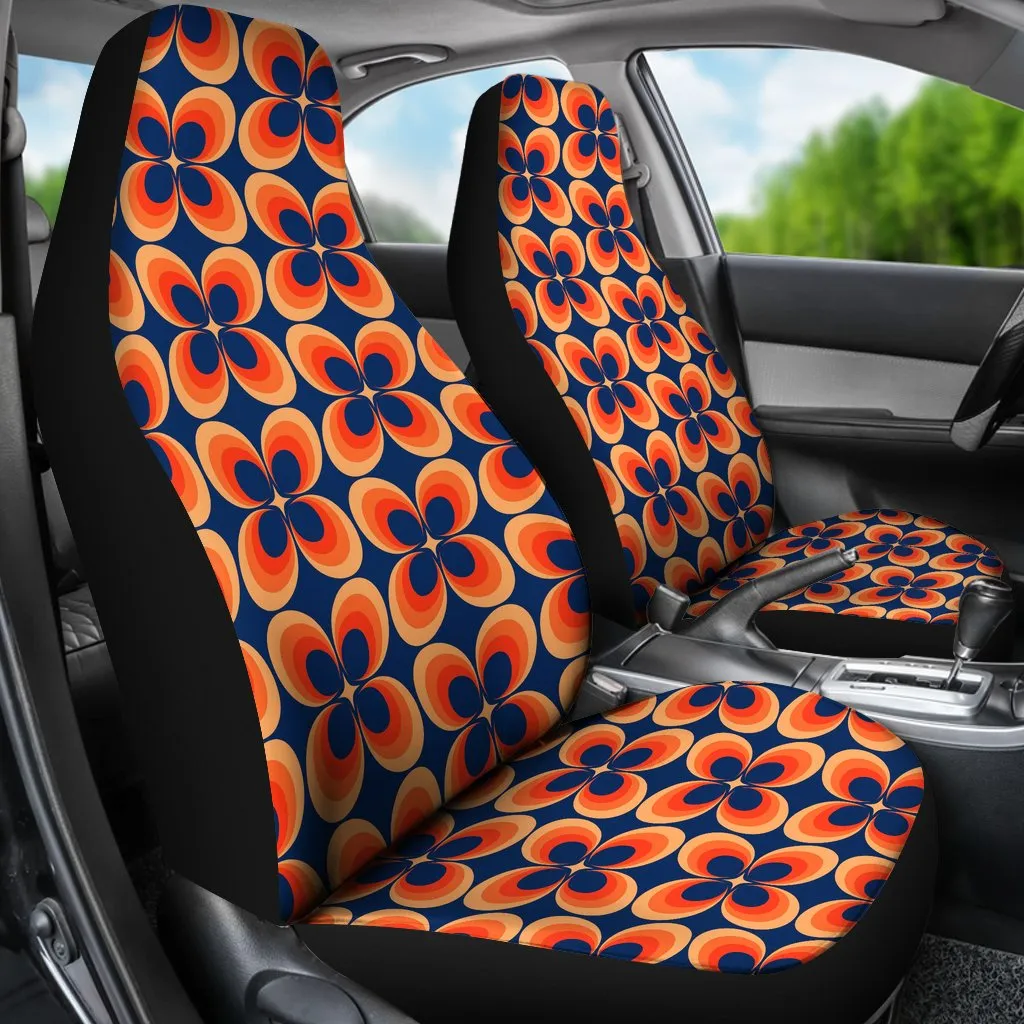 Custom Car Seat Covers - 70s Psychedelic Retro Style #103 | Retro Car Seat Covers for Vehicle, Retro Seat Covers For Car, Groovy Funky Style