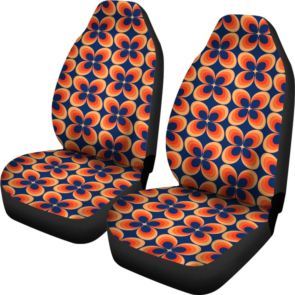 Custom Car Seat Covers - 70s Psychedelic Retro Style #103 | Retro Car Seat Covers for Vehicle, Retro Seat Covers For Car, Groovy Funky Style