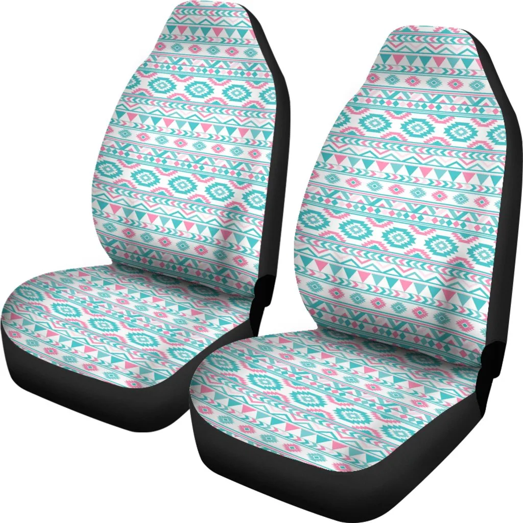 Custom Car Seat Covers - Aztec Pattern #113 | Pink Tribal Car Seat Covers, Boho Car Accessories, Front Seat Covers