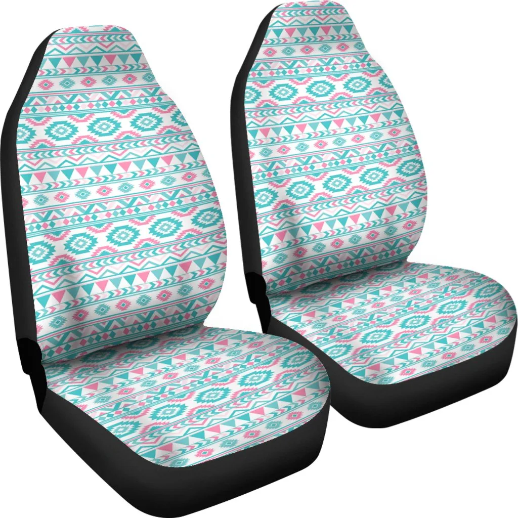 Custom Car Seat Covers - Aztec Pattern #113 | Pink Tribal Car Seat Covers, Boho Car Accessories, Front Seat Covers