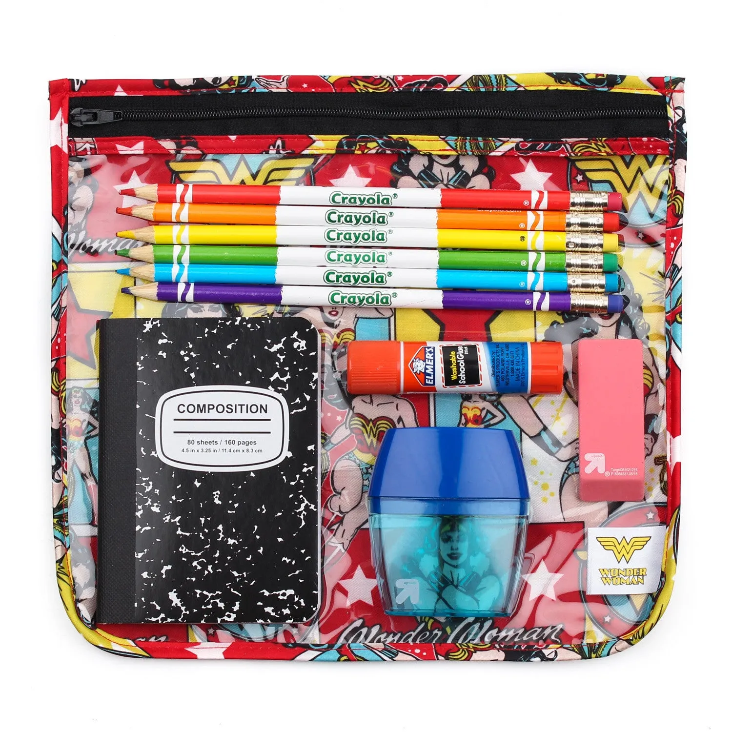DC Comics Clear Travel Bag 3 Pack