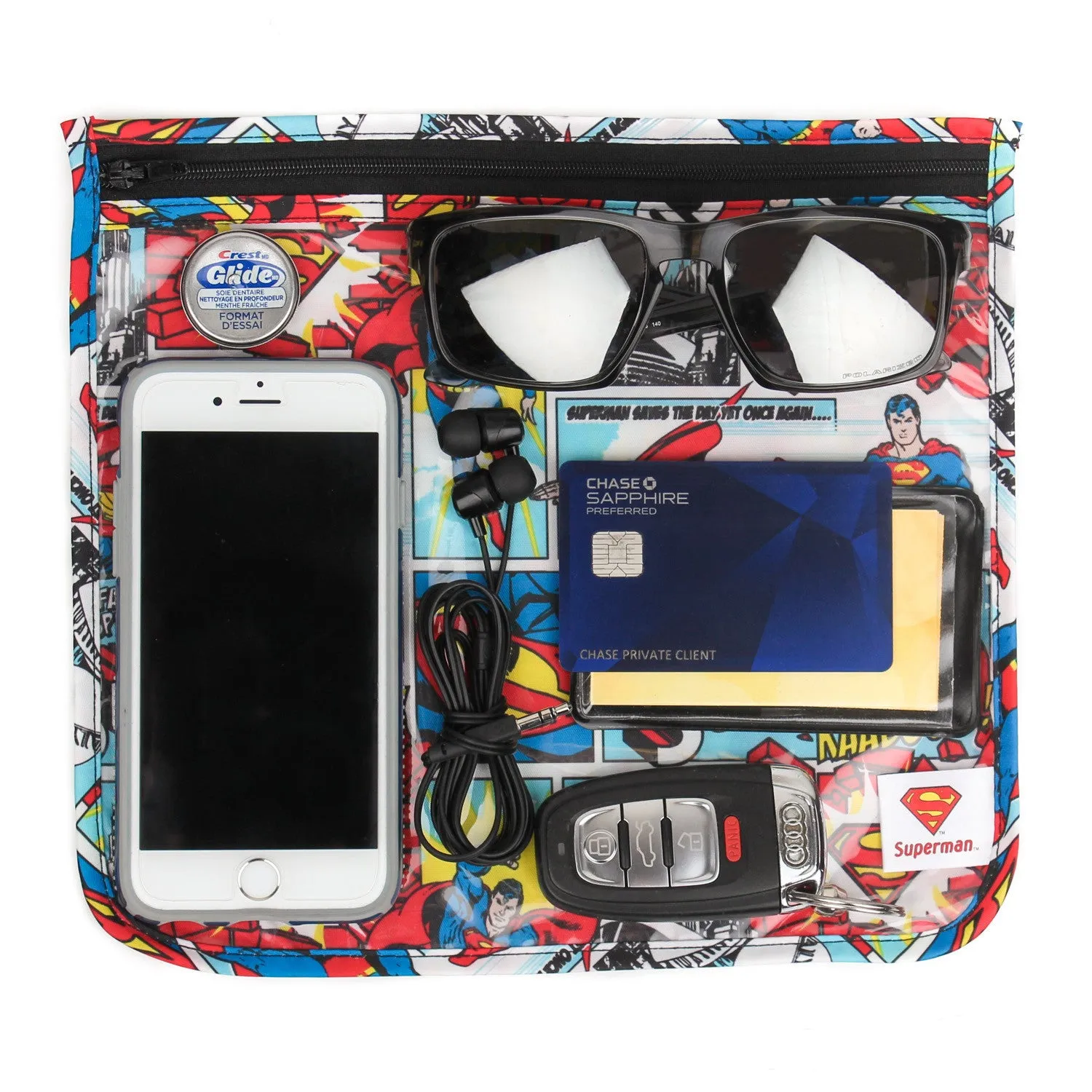 DC Comics Clear Travel Bag 3 Pack