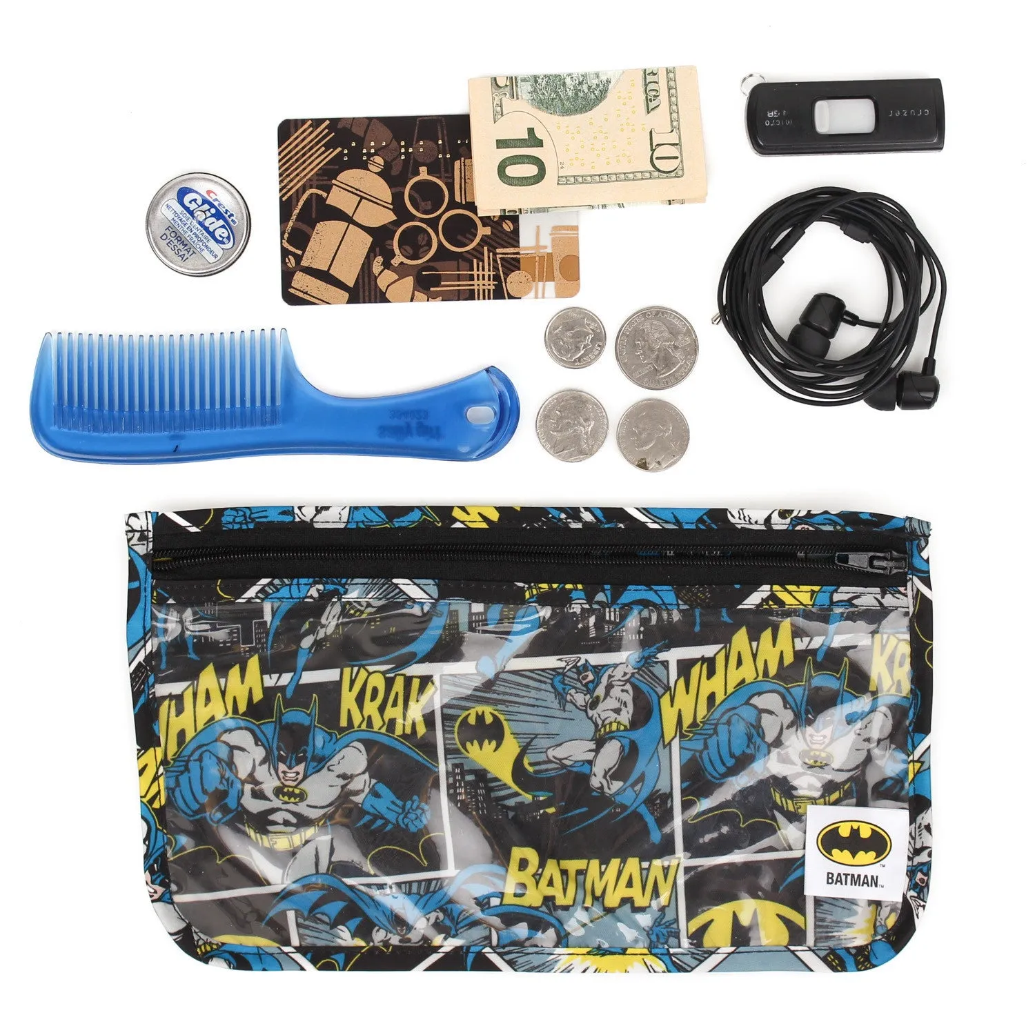 DC Comics Clear Travel Bag 3 Pack
