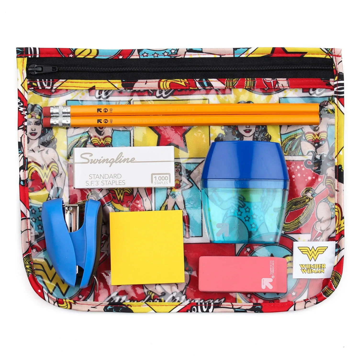 DC Comics Clear Travel Bag 3 Pack