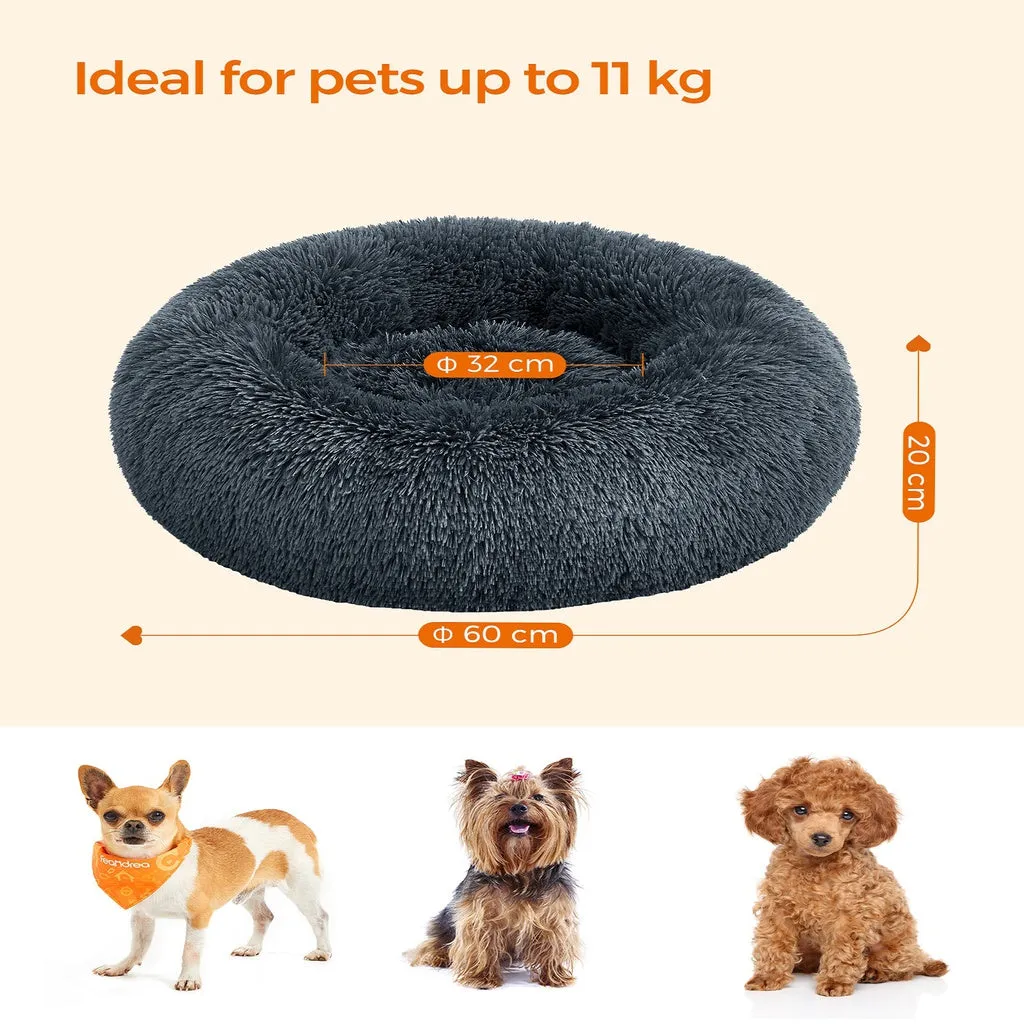 Dog Bed with Removable Washable Cusion Dark Gray