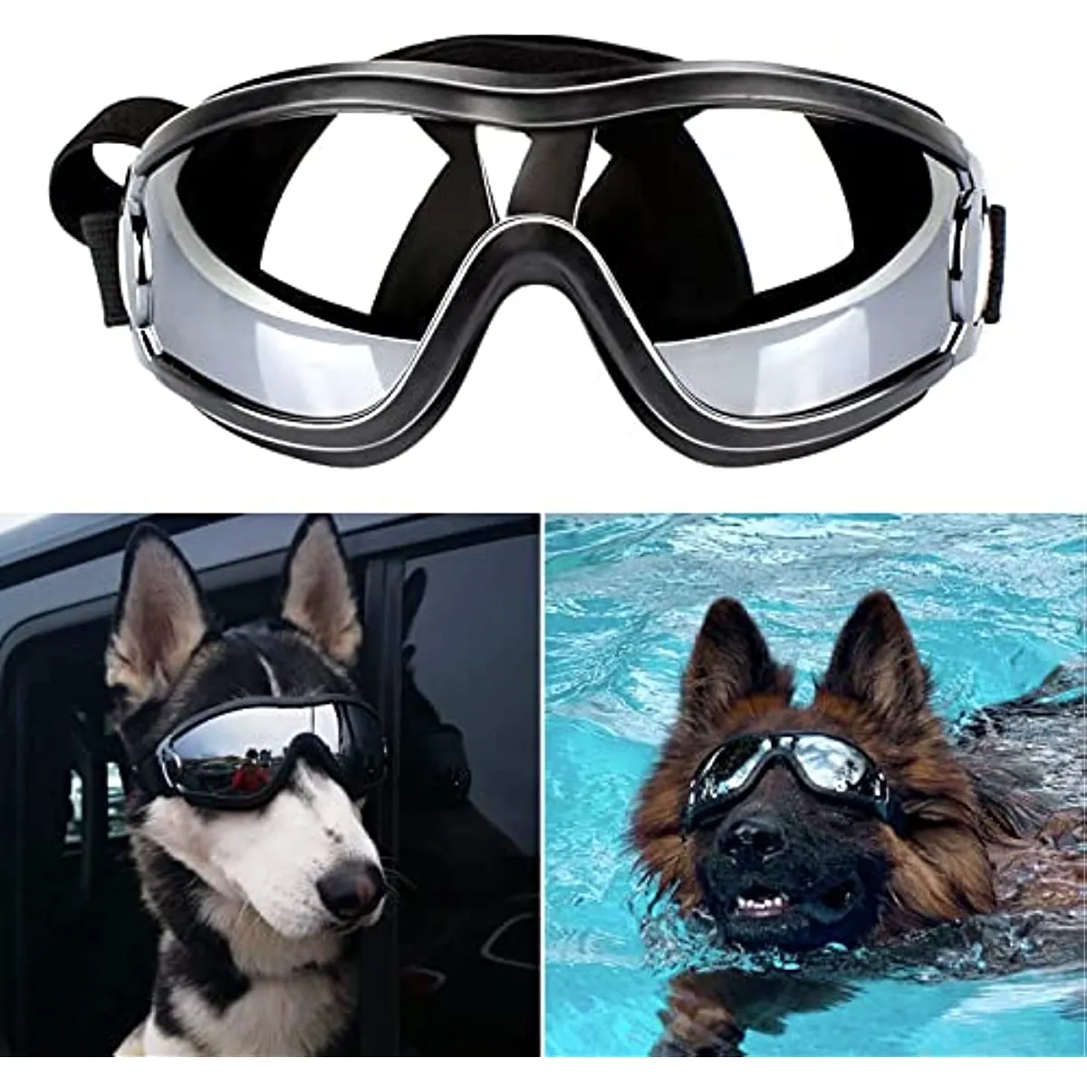 Dog Windproof Sunglasses & Helmet Set
