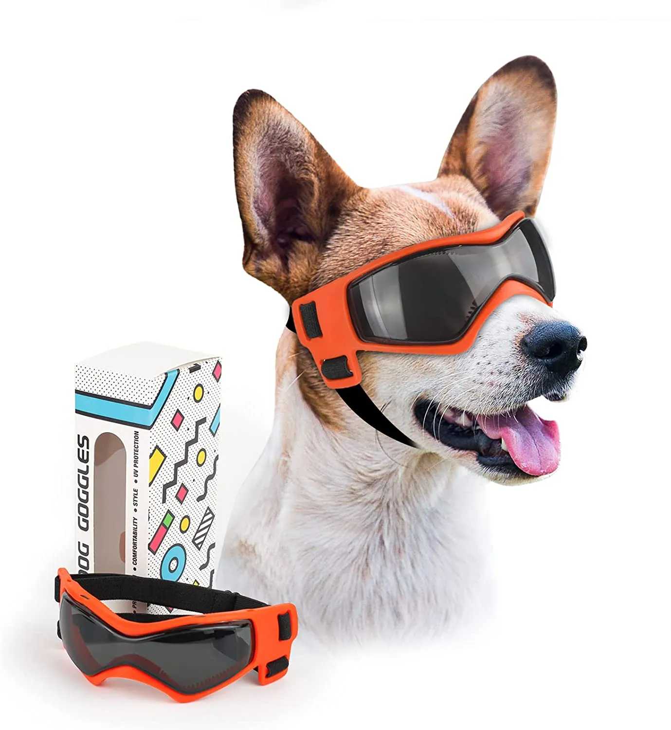 Dog Windproof Sunglasses & Helmet Set