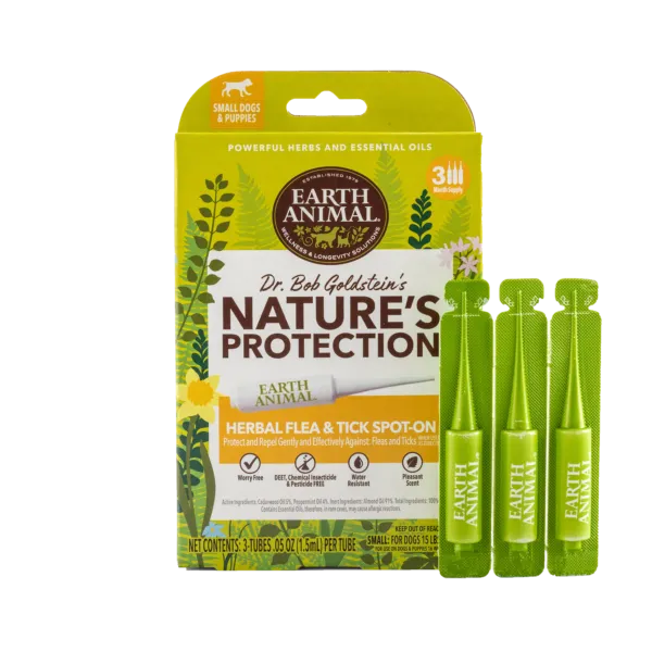 Earth Animal Nature’s Protection™ Flea & Tick Herbal Spot-On For Dogs