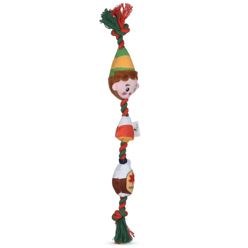 Elf: Holiday 7" Buddy, Candy, and Maple Syrup Rope Toy