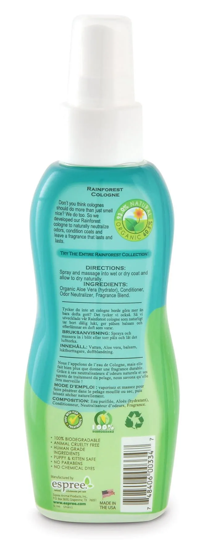 Espree Rainforest Fragrance Cologne