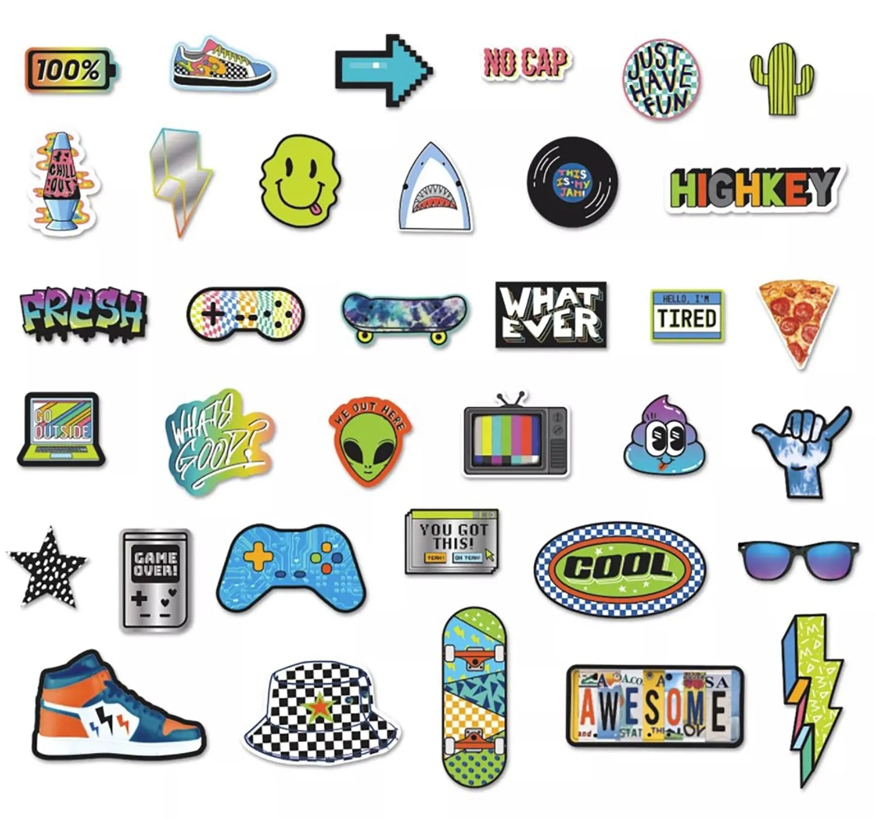 Fashion Angels Reusable Vinyl Sticker Pack | Gamer
