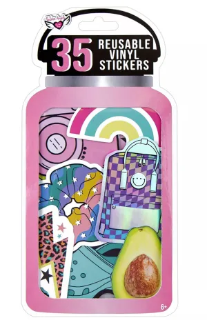 Fashion Angels Reusable Vinyl Sticker Pack | Vibes