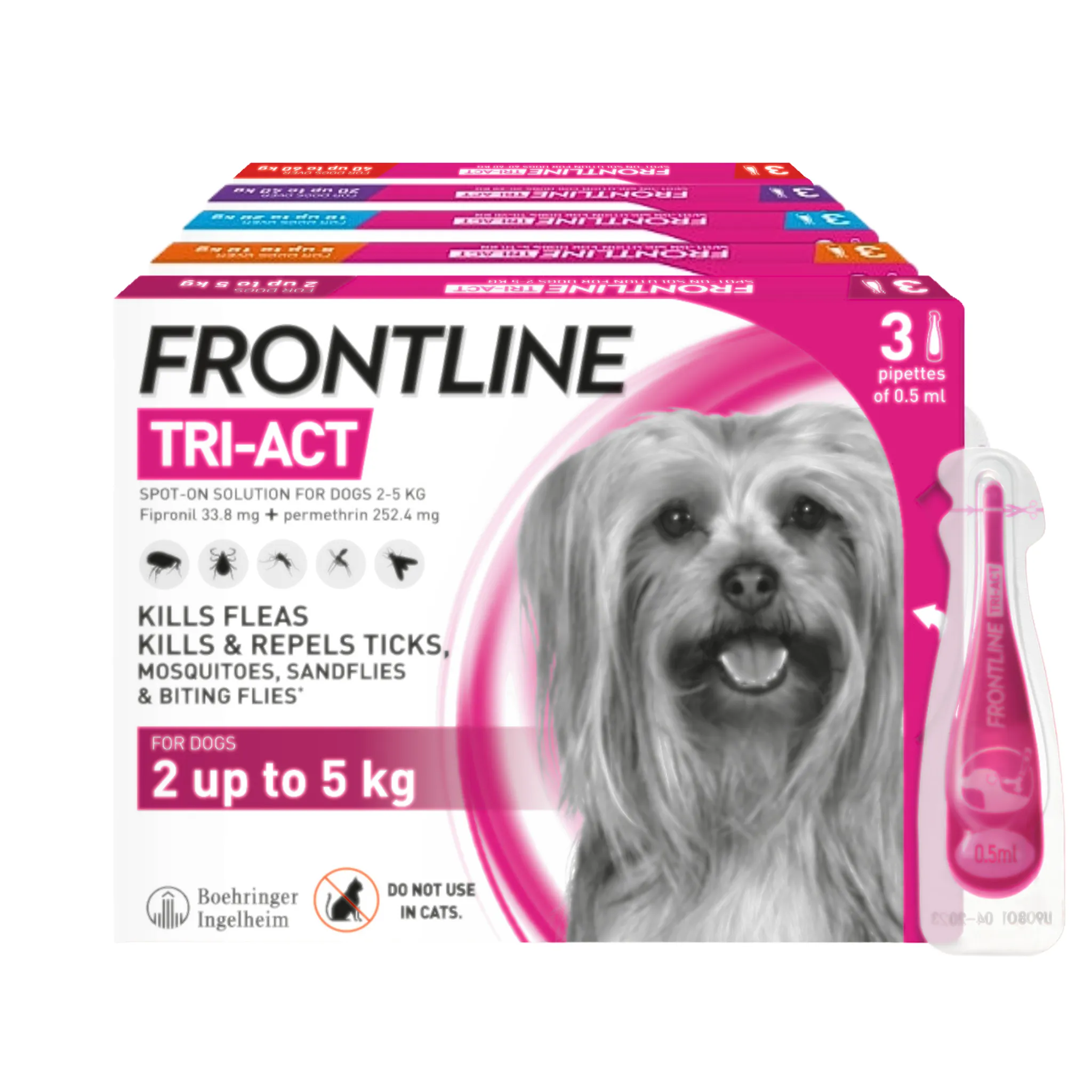 Frontline Tri-Act Spot On Solution For Dogs - 5-10kg