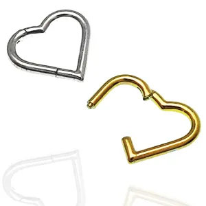 Heart-Shaped Titanium Clicker 16g