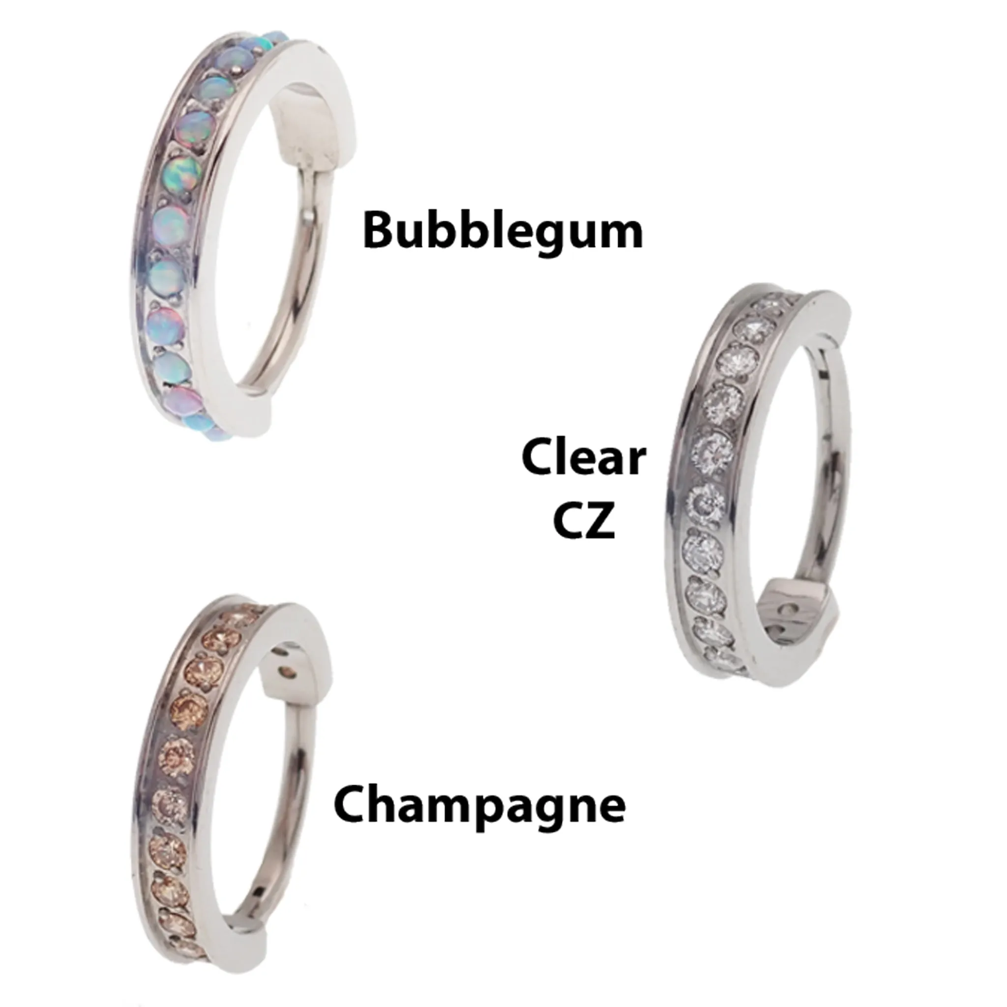 Huggie-Style 10mm Titanium Clicker 16g