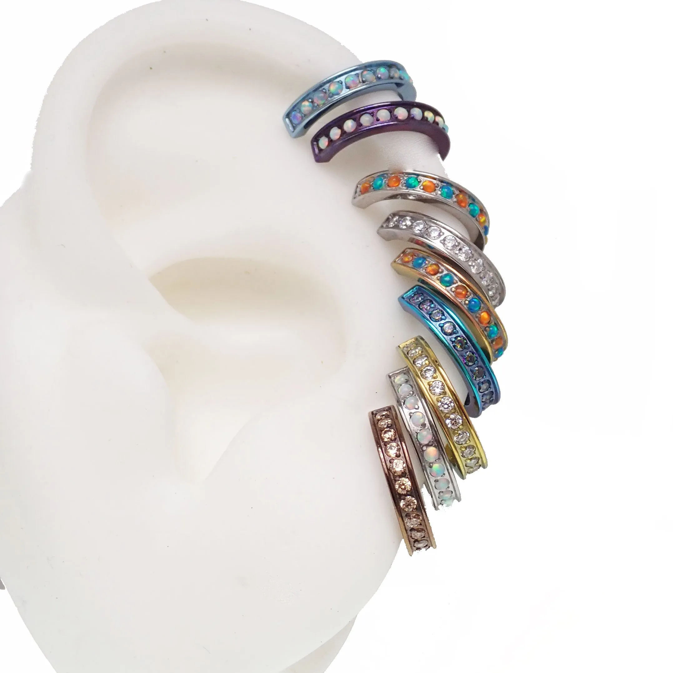 Huggie-Style 10mm Titanium Clicker 16g