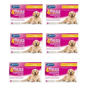 Johnsons 4Fleas for Large Dogs 6 x 6 Tablets